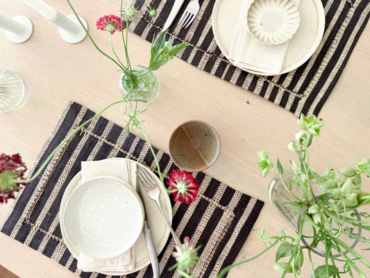 Grafito & Beige - Set de 6